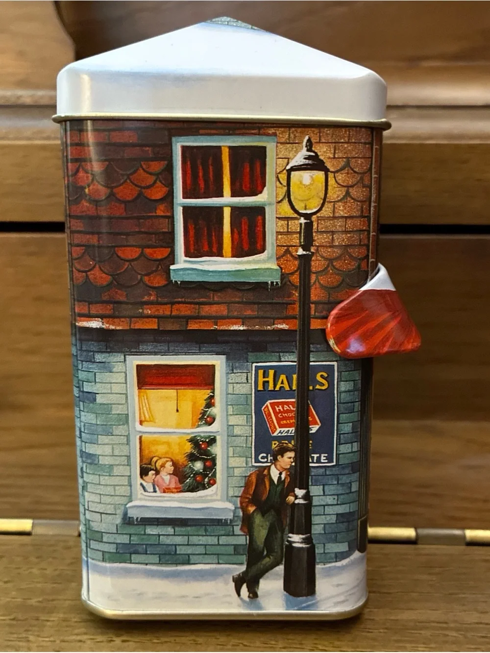 Vintage 1995 Silver Crane Company Quality Goods Collectible Holiday Winter Tin